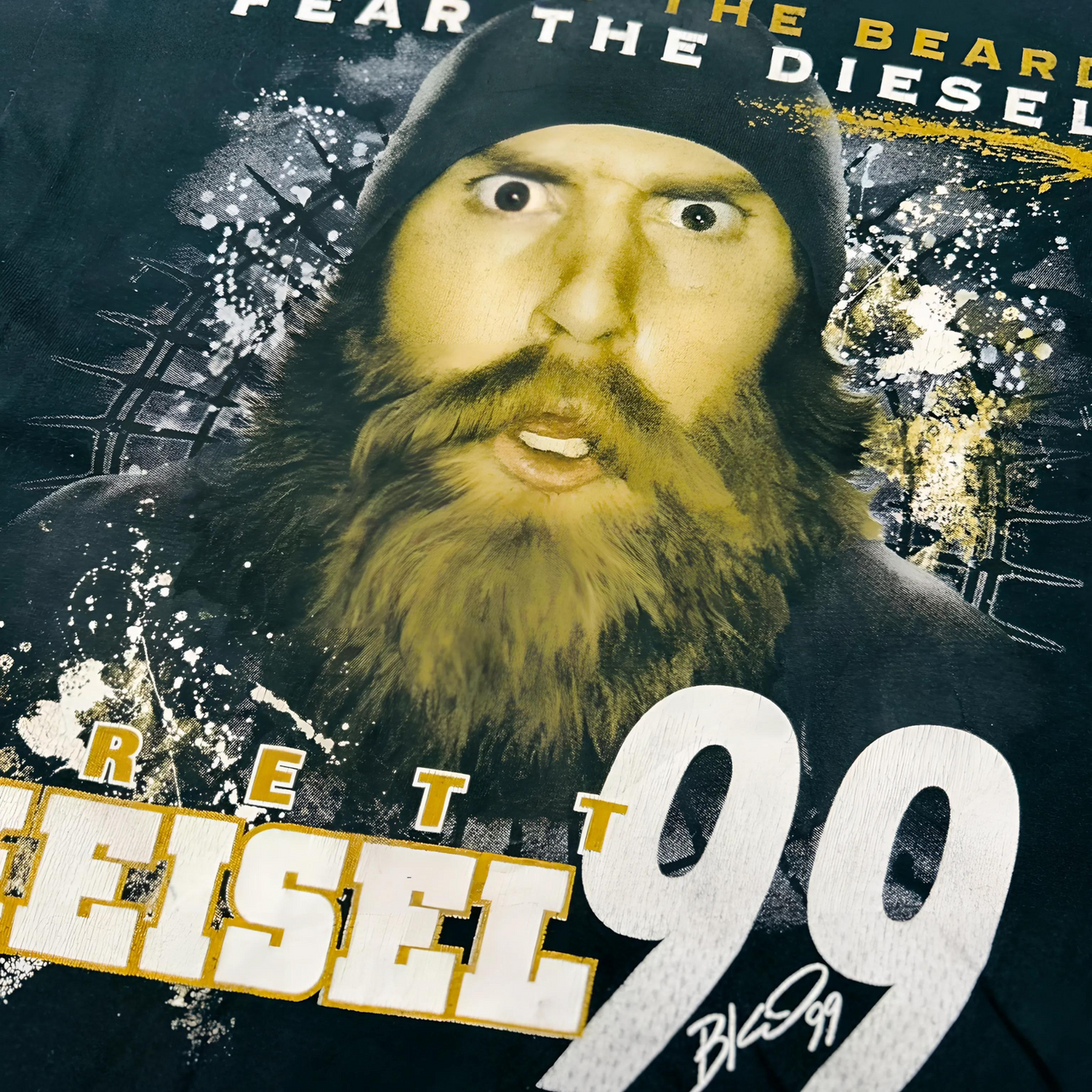 Brett Keisel Pittsburgh Steelers Vintage Graphic T