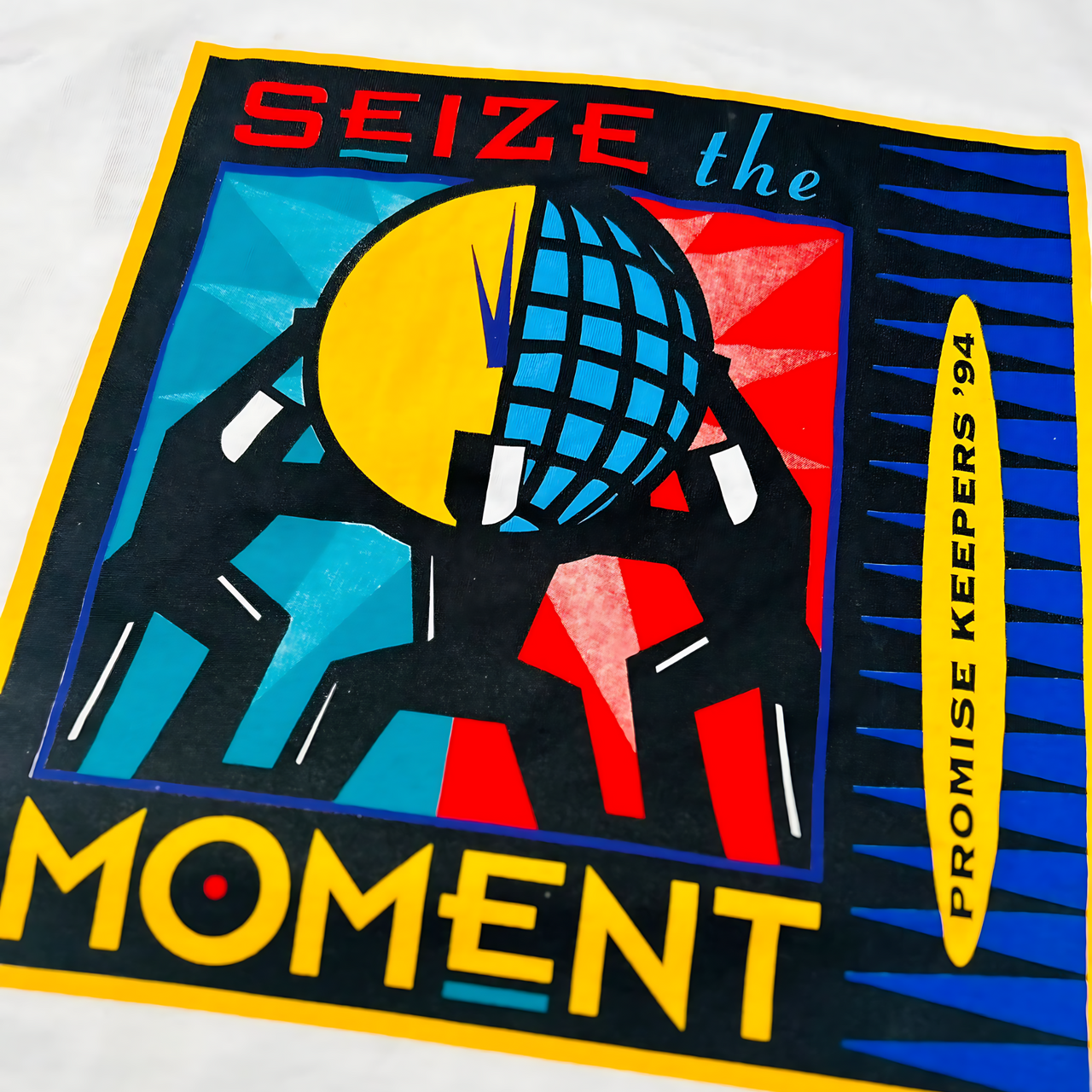 Distressed Seize the Moment '94 Vintage Graphic T