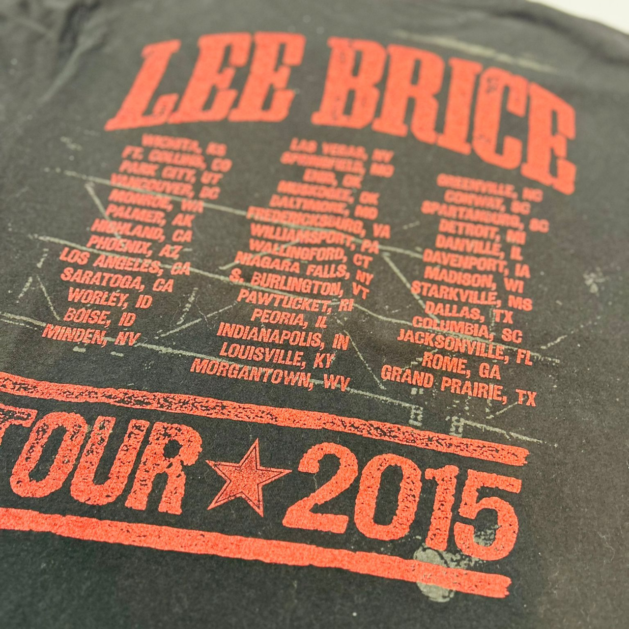 Lee Brice Tour Vintage Graphic T