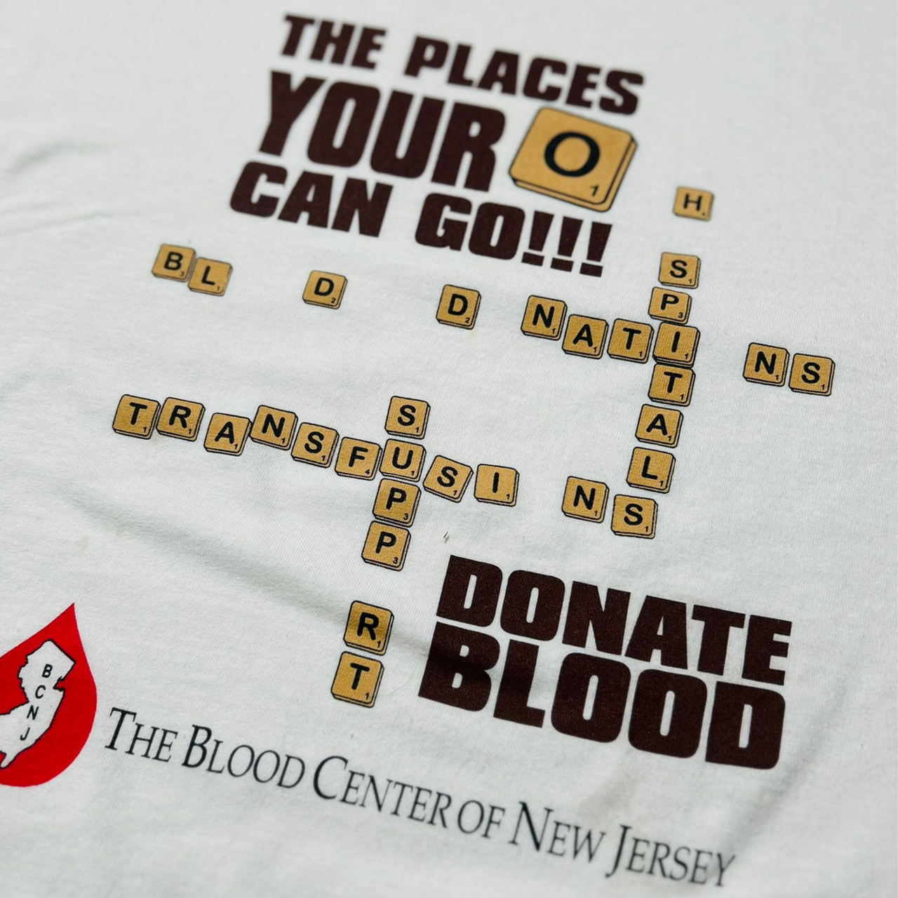 New Jersey Blood Drive Vintage Graphic T