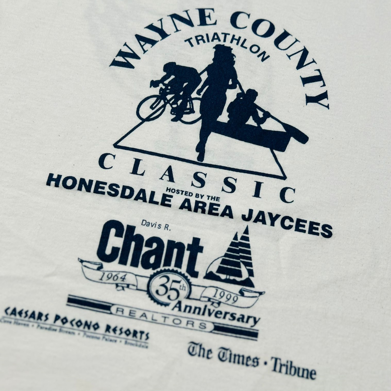 Wayne County Triathlon Long Sleeve Vintage Graphic T