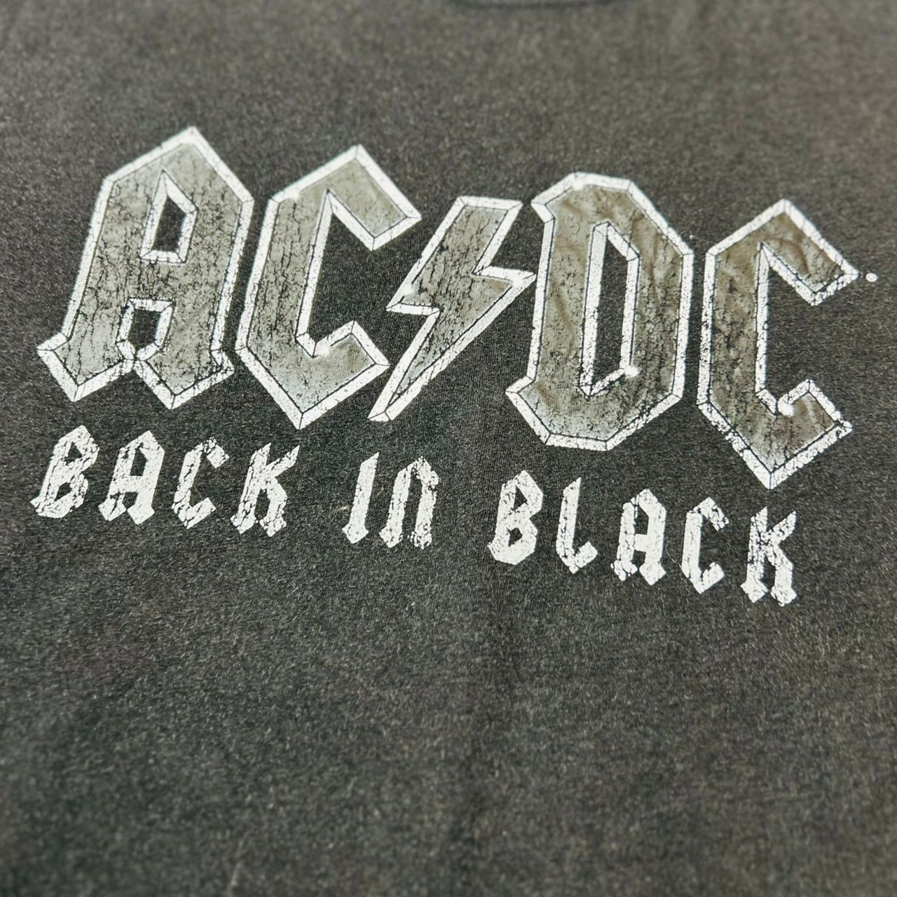 AC/DC Back in Black Vintage Graphic T