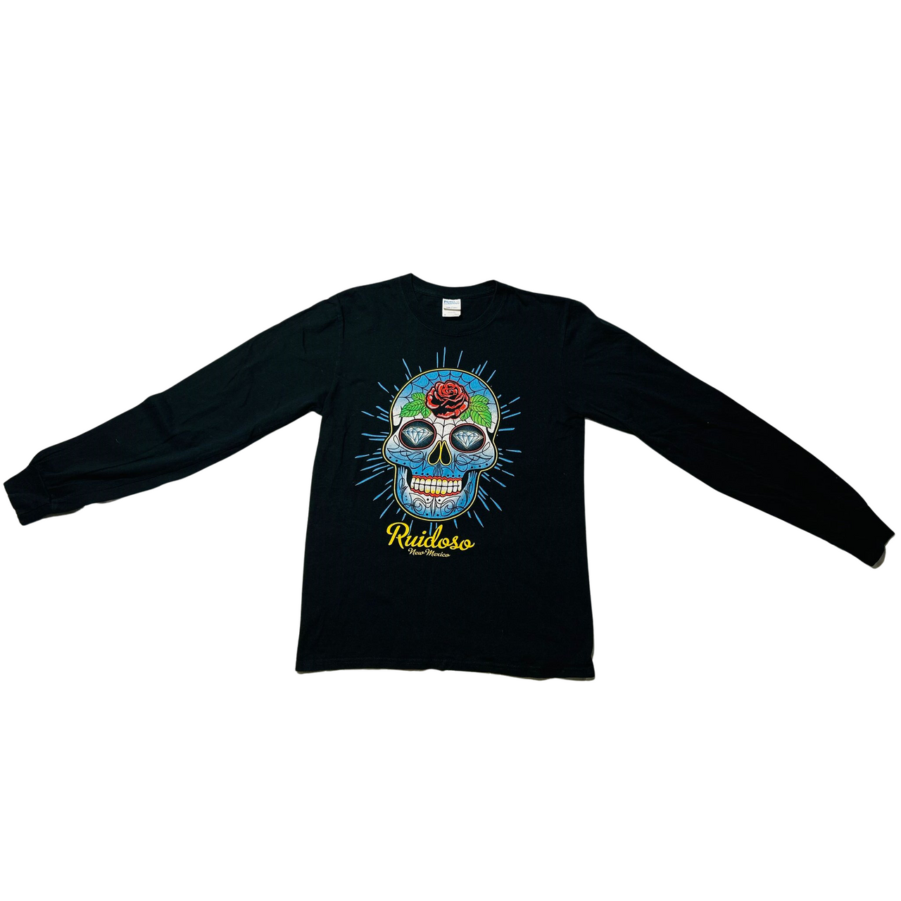 New Mexico Skull Long Sleeve Vintage Graphic T