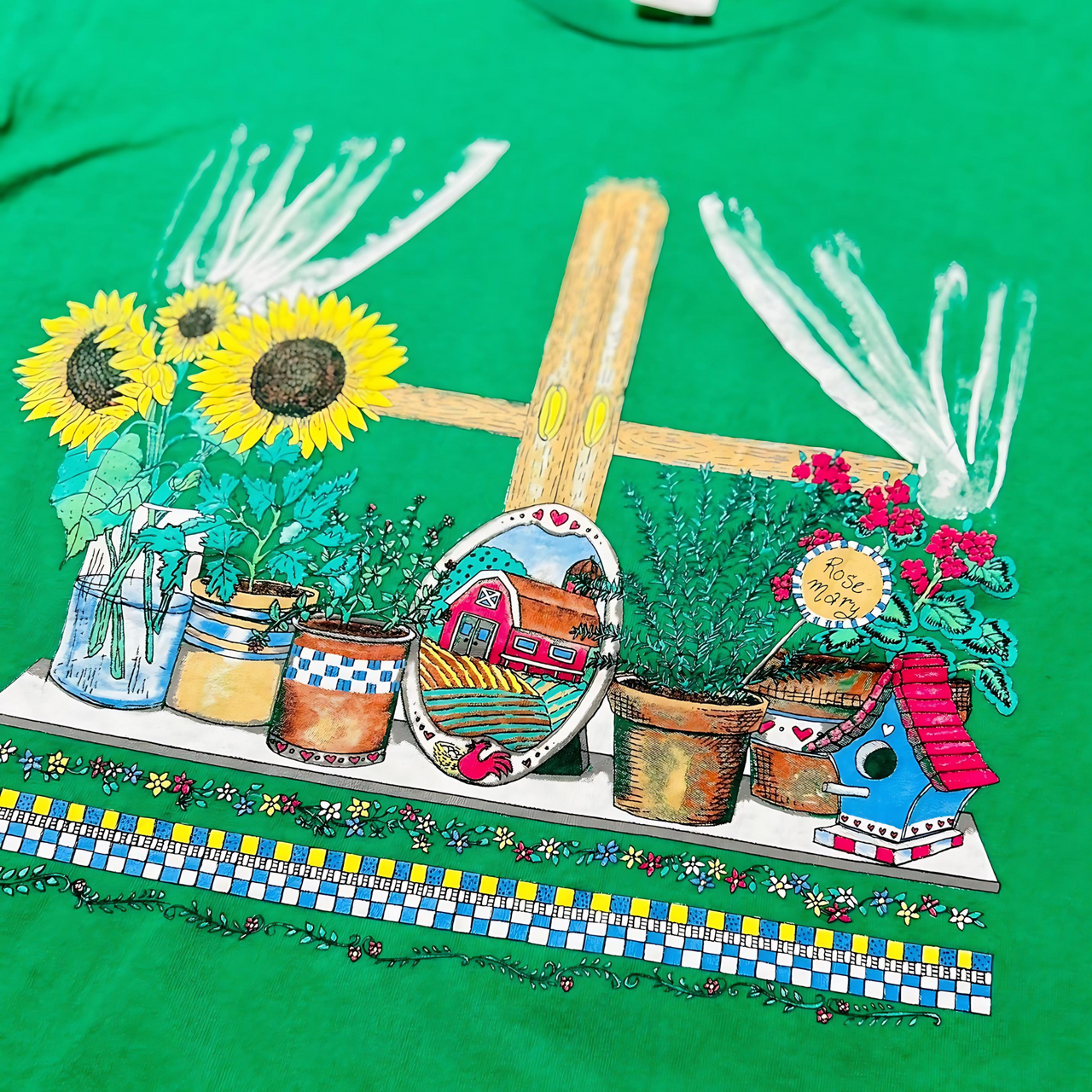 Green Garden Vintage Graphic T