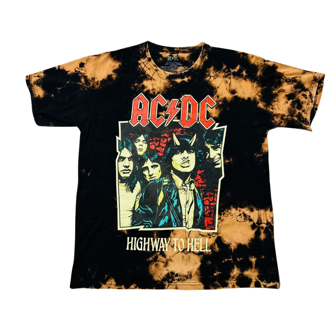 AC/DC Highway to Hell Tie Dye Vintage Graphic T