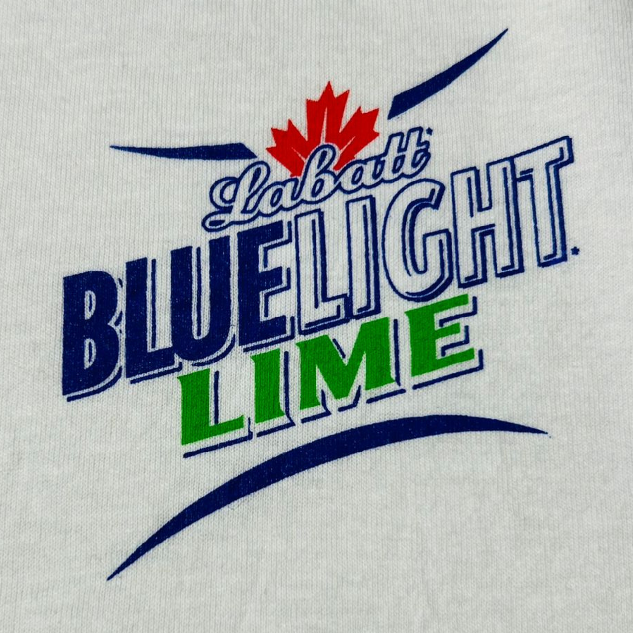 Blue Light Lime Vintage Graphic T