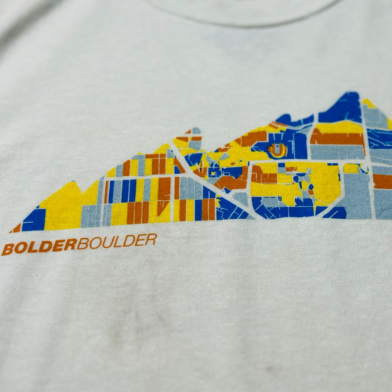 Distressed Bolder Boulder 10K Vintage Graphic T