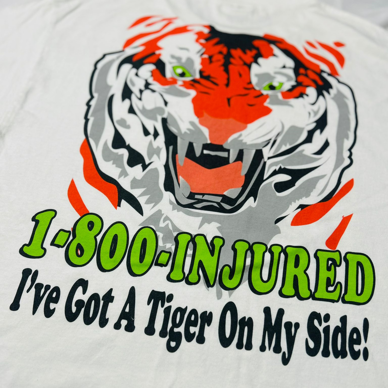 Injury Attorney Tiger Vintage Graphic T