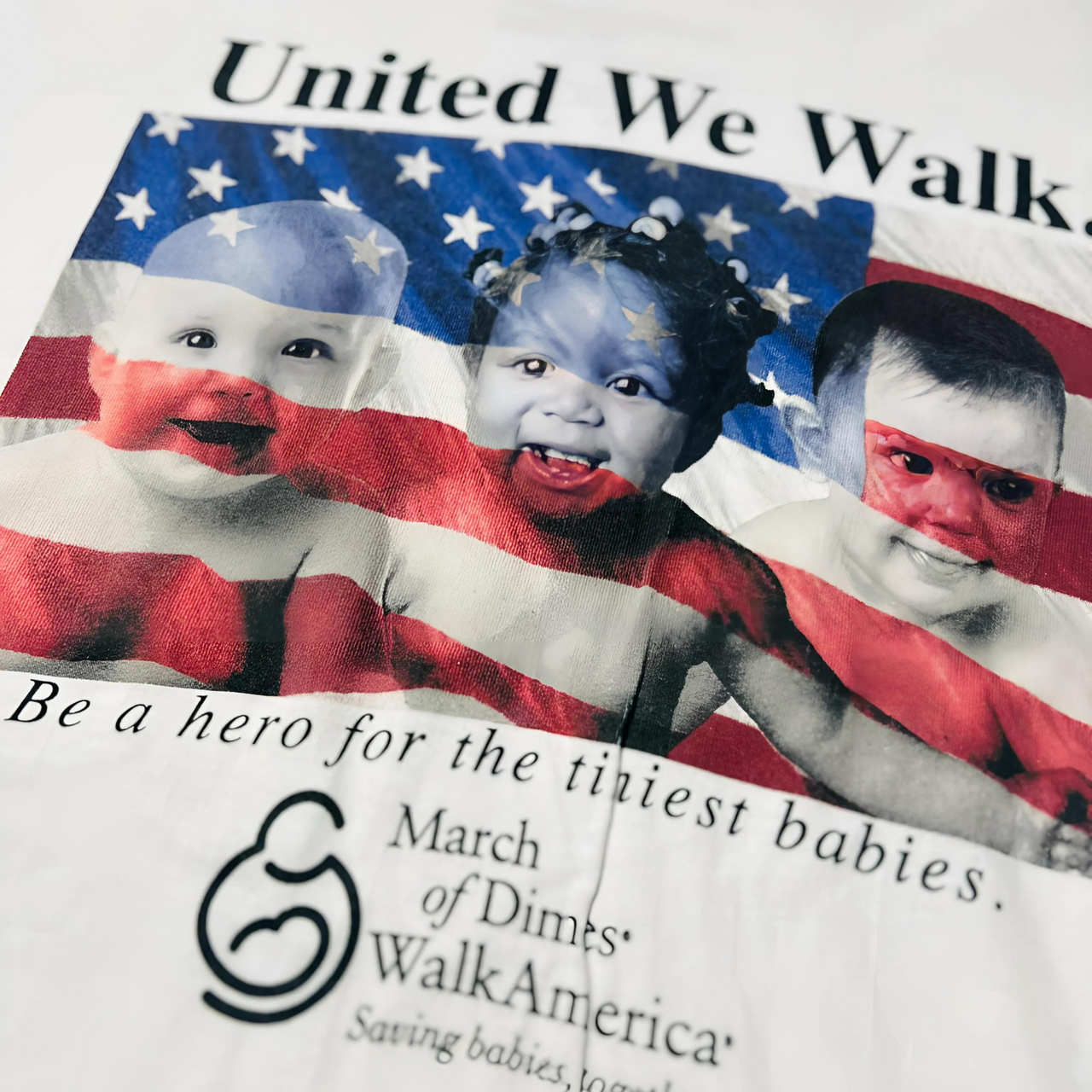 United We Walk Vintage Graphic T