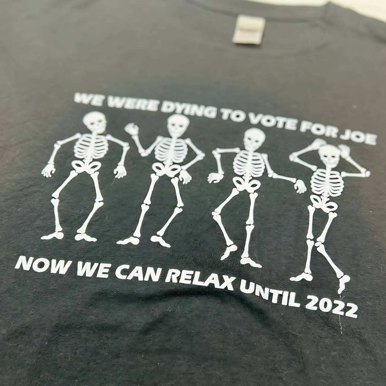 U.S Election Skeleton Vintage Graphic T