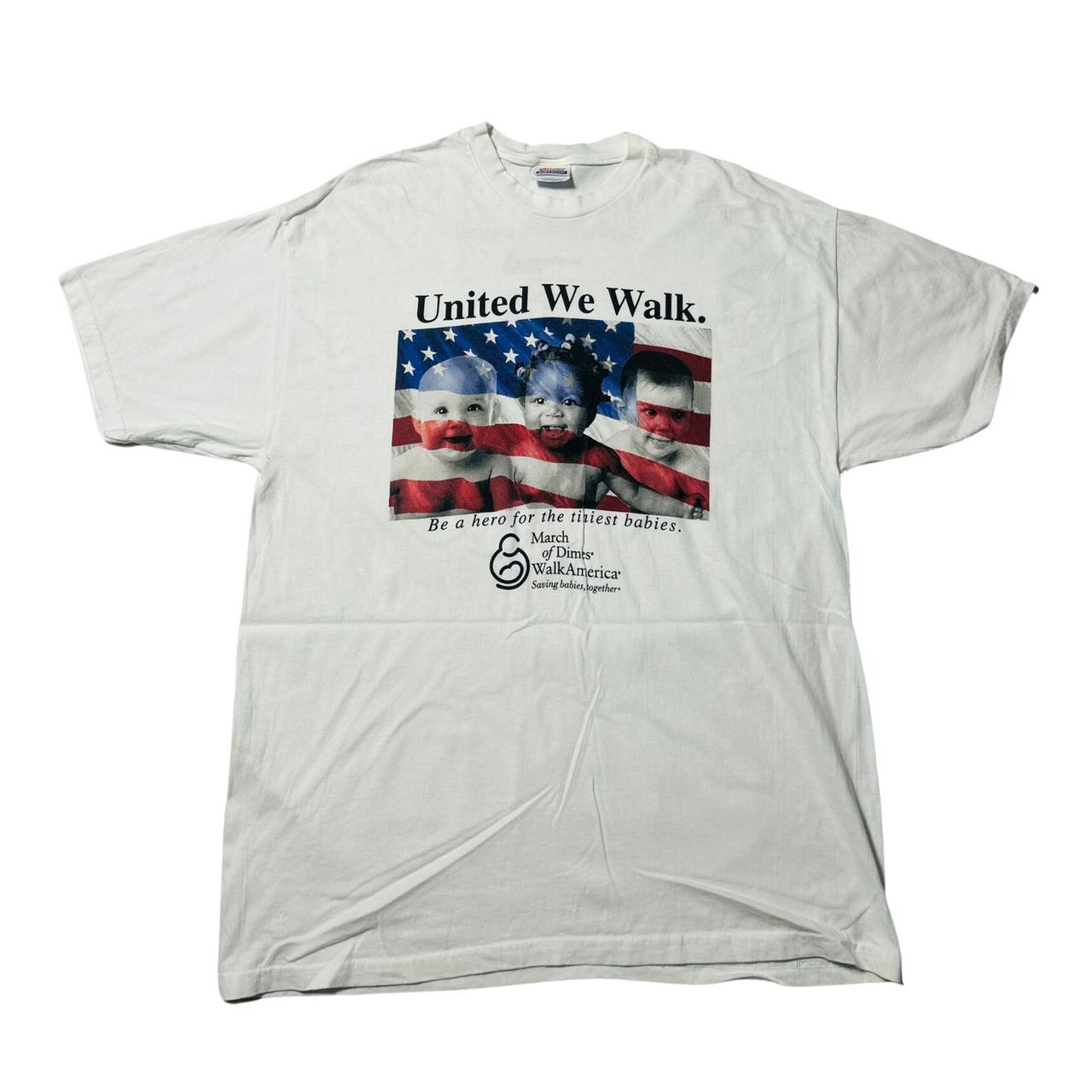 United We Walk Vintage Graphic T