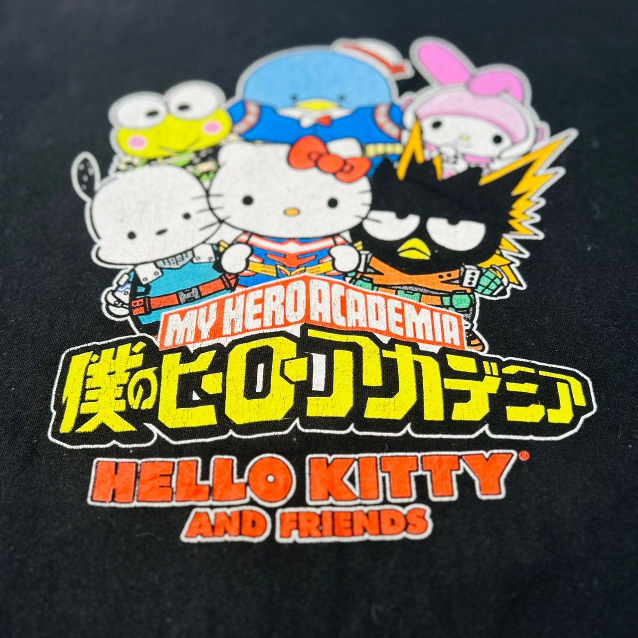 My Hero Academia Hello Kitty Vintage Graphic T