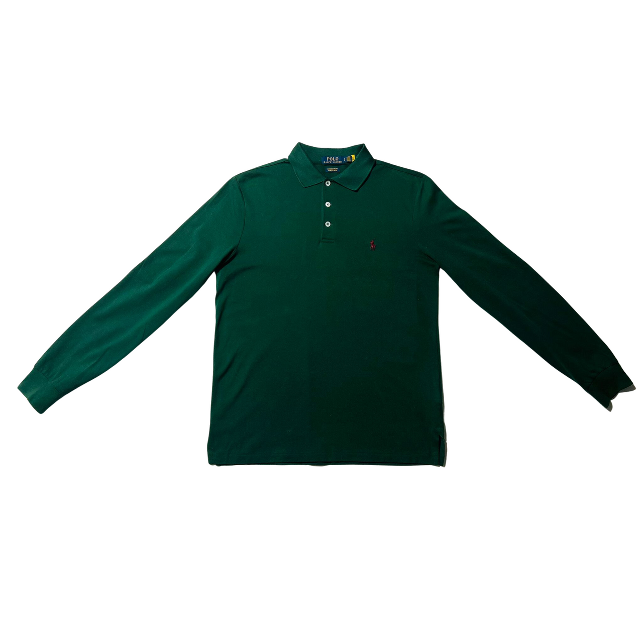 Polo Ralph Lauren Green Custom Slim Fit Stretch-Mesh Polo Shirt