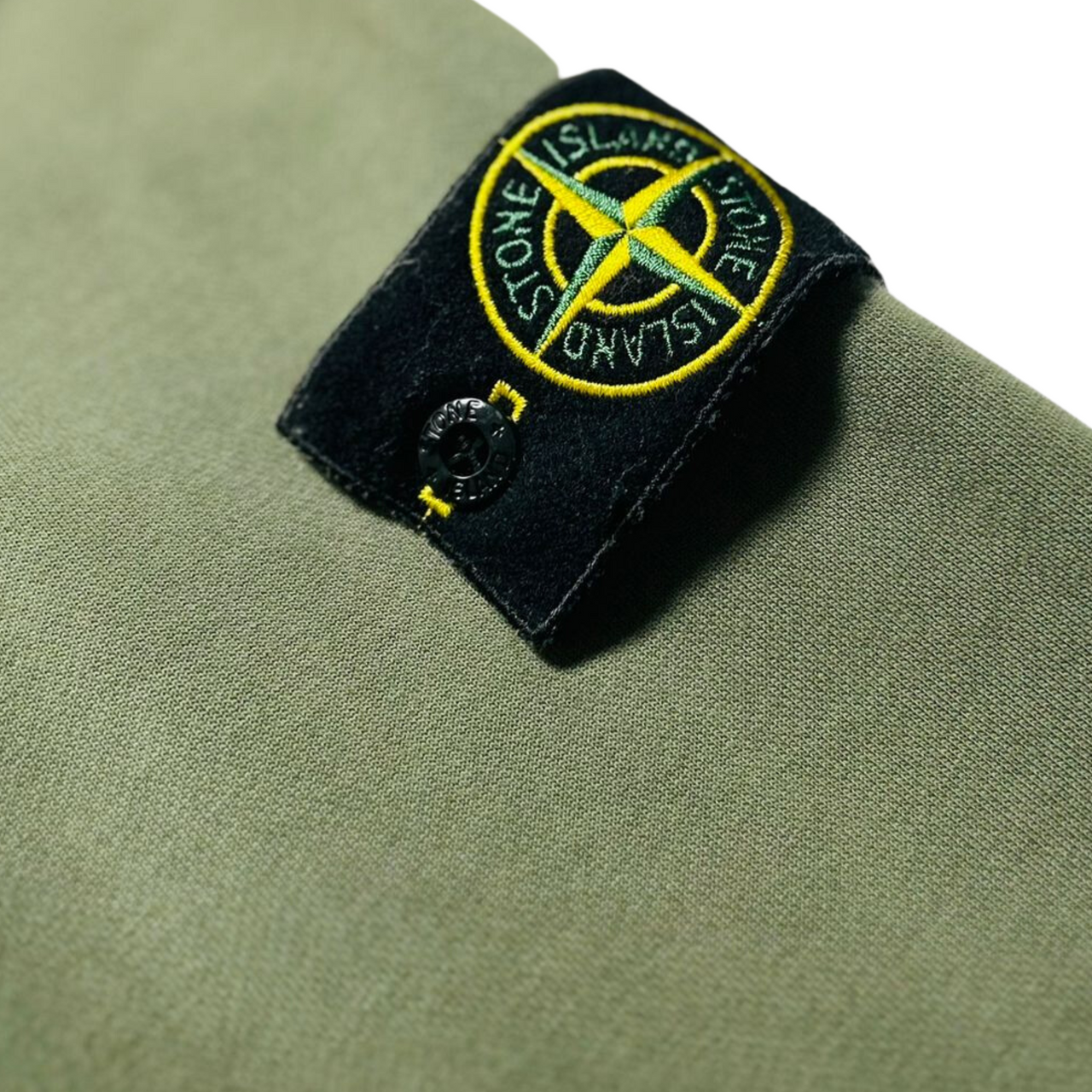 Vintage Olive Green Stone Island Crewneck Sweatshirt