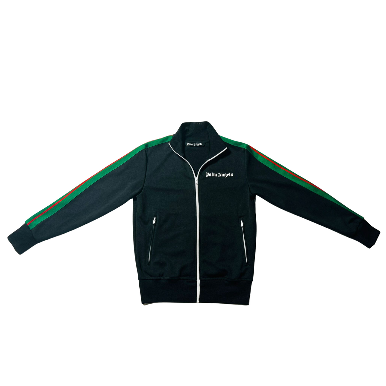 Palm Angel x Gucci Zip-Up Track Jacket Black/Green/Red