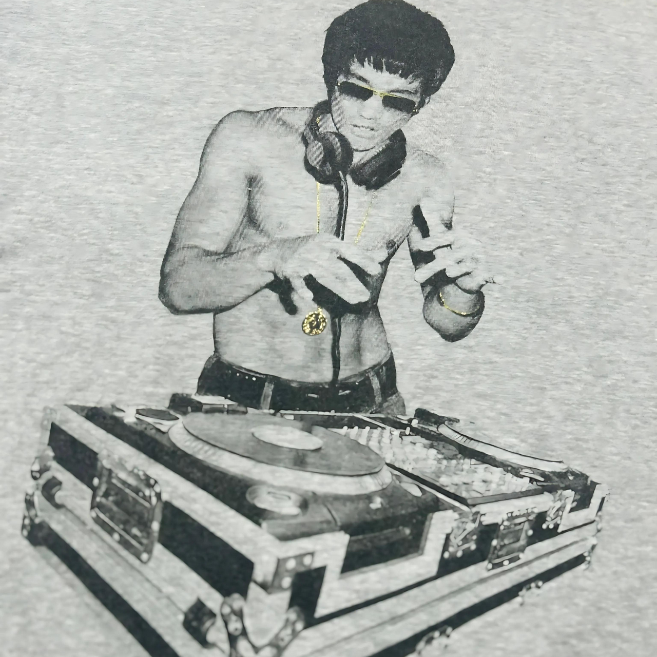 Bruce Lee DJ Vintage Graphic T