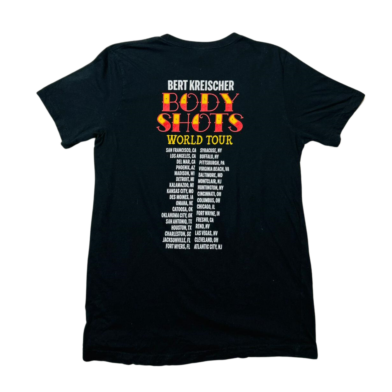 Bert Kreischer Body Shots Tour Vintage Graphic T