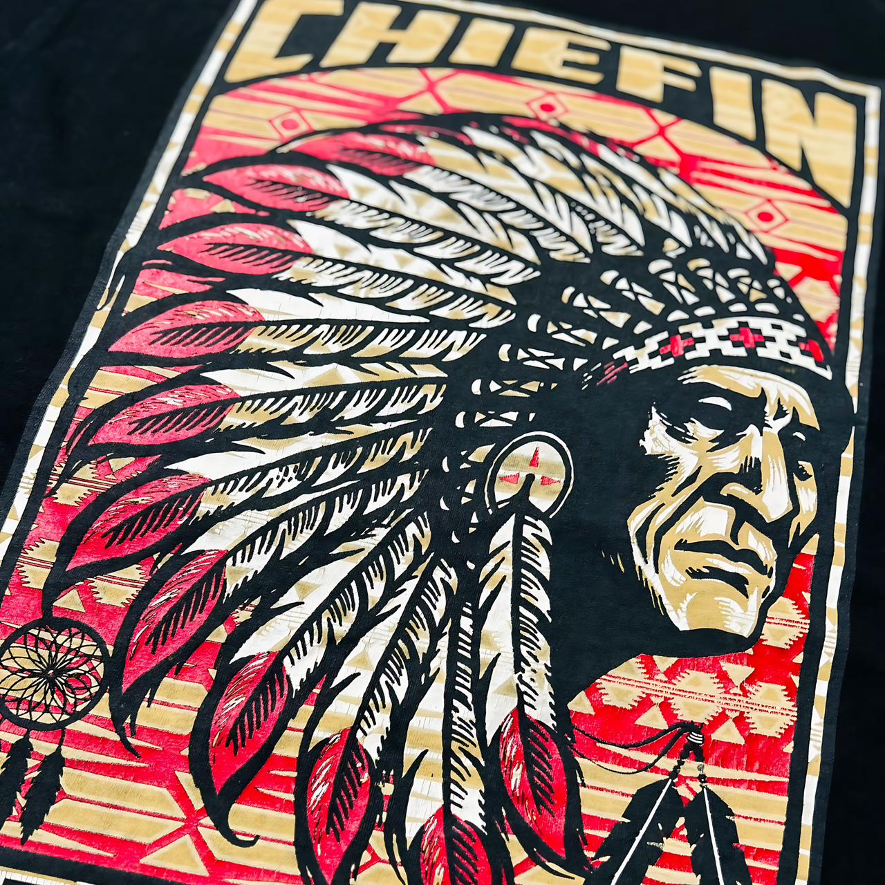 Distressed Native American Vintage Graphic T