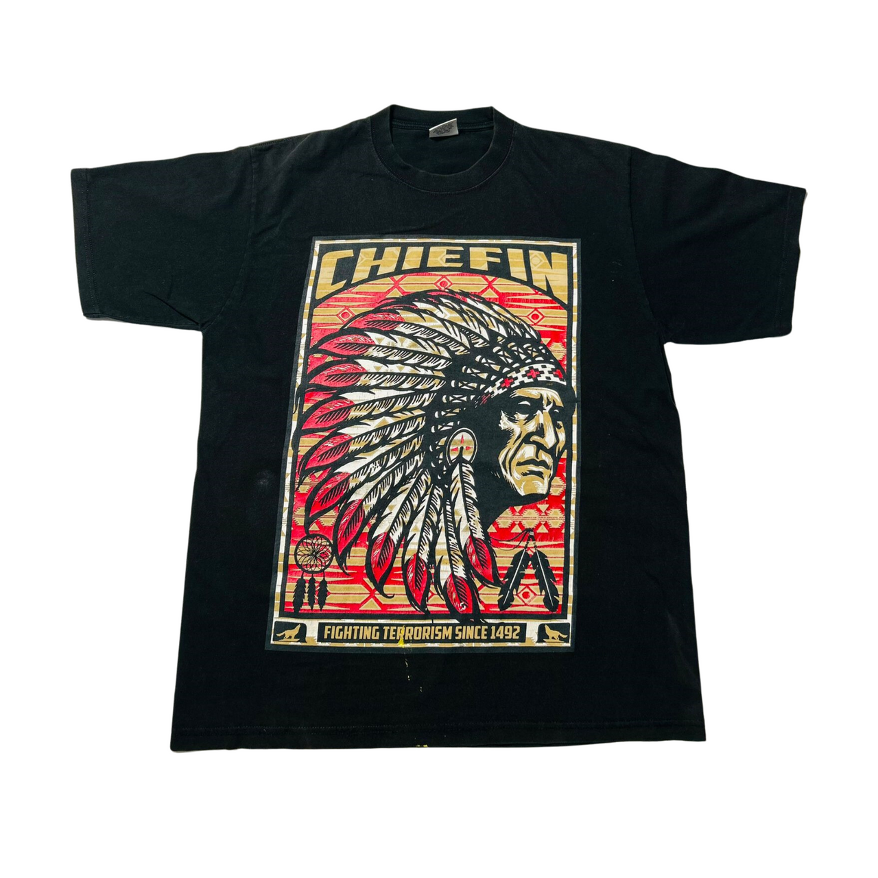 Distressed Native American Vintage Graphic T