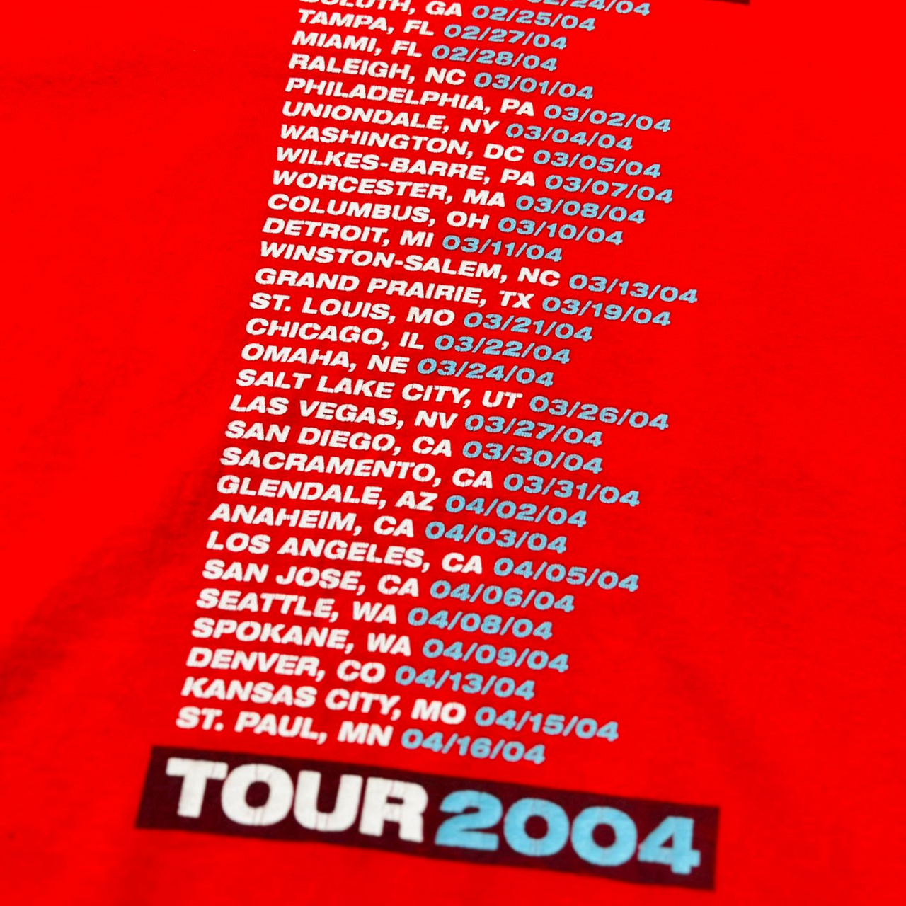 Clay Aiken 2004 Tour Vintage Graphic T