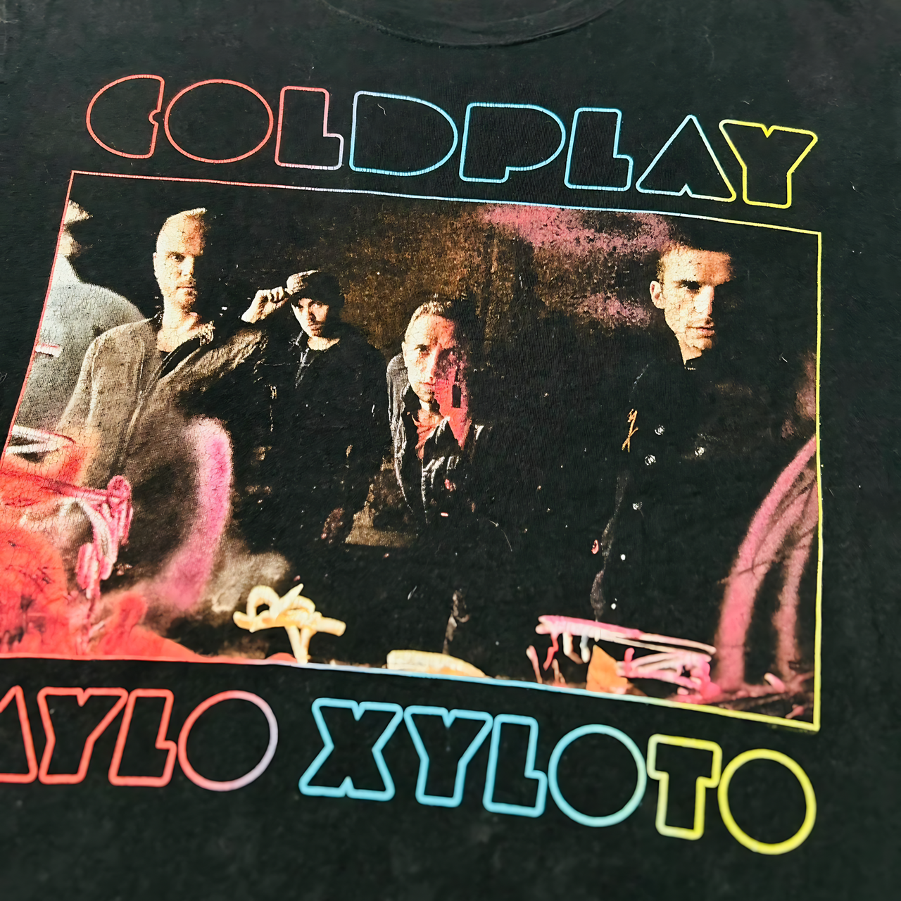 Coldplay 2012 Tour Vintage Graphic T